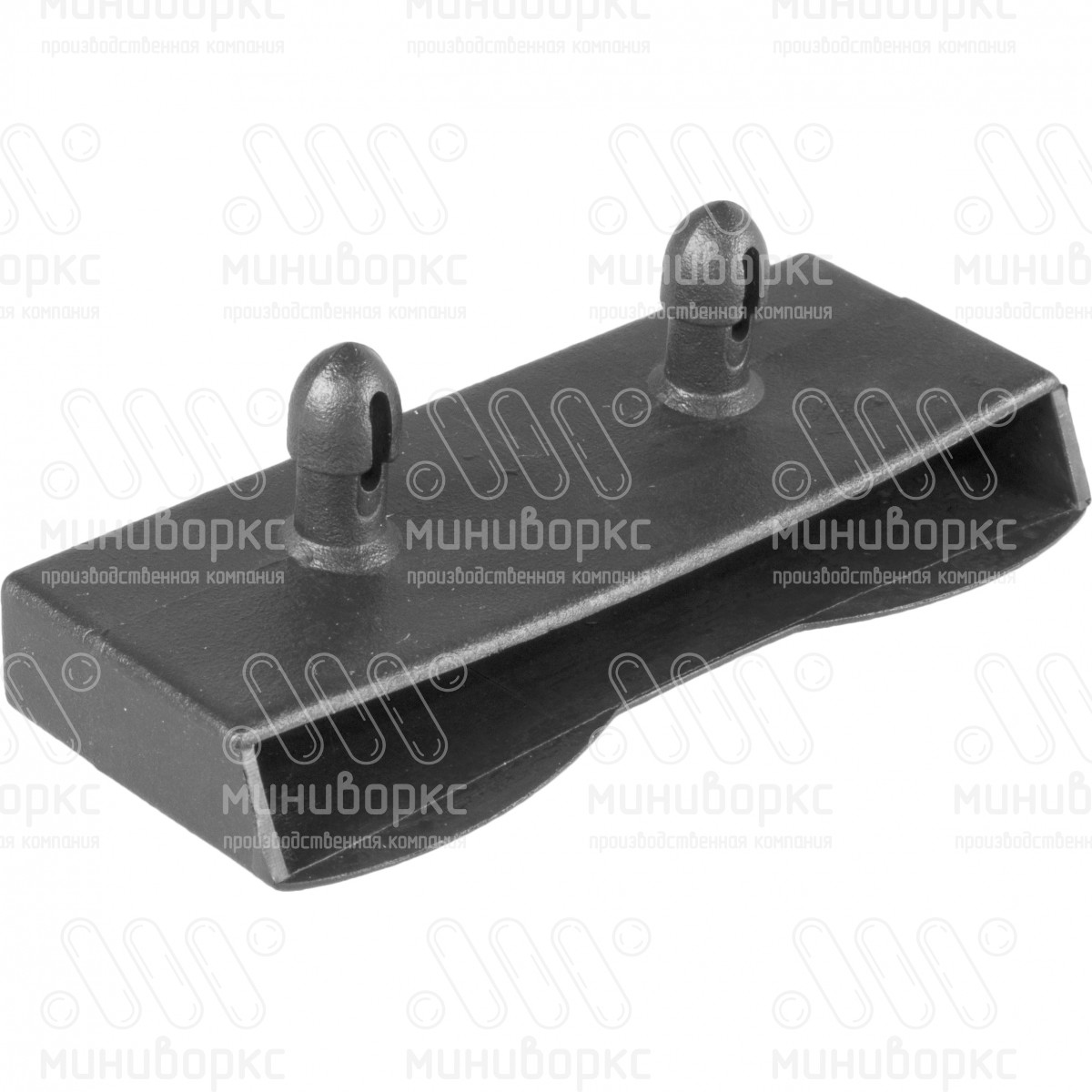 Накладной пластиковый латодержатель для лат сечением 10х83 мм, цвет черный – ЛН10-83-30ЧК - 1