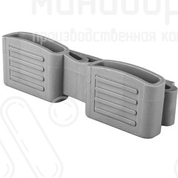 Латодержатель накладной амортизирующий для лат сечением 40х9 мм, цвет серый – ЛД2х9-40СМ - 2