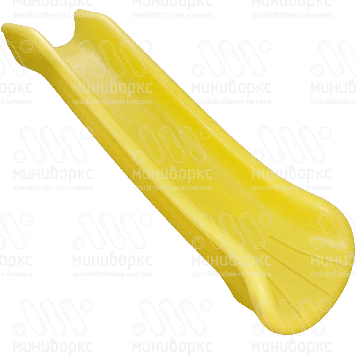 Горка пластиковая прямая с высотой спуска 900 мм, антивандальная, цвет красный – ГП0.9К - 1